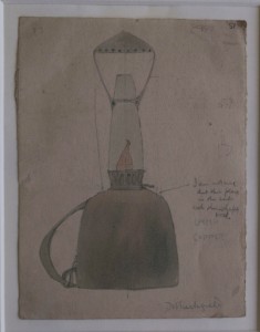 Denise Tuckfield, Deisgn for Lamp produced at Kingston School of Art c.1909-11. Image courtesy of Kingston Museum