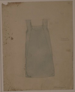 Denise Tuckfield, Design for a Kingston School of Art Smock, 1908. Courtesy of Kingston Museum & Heritage Service