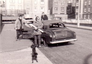 Ann Roake, Tony Atkinson and Jan Woudhuysen on site in Kentish Town, 1967