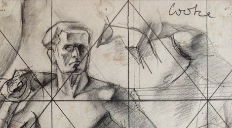 Warner Cooke life drawing sketch, 1930s