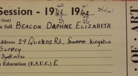 Daphne Beacon registration card