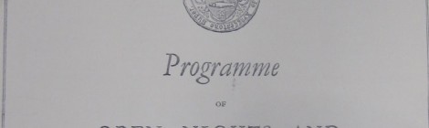 Programme of Open Night 1932